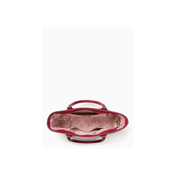 Kate Spade Laurel Way Medium Dally Tote Bag Purse Saffiano Leather Blackberry - Picture 3 of 8